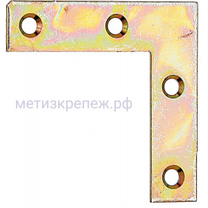 Уголок крепежный мебельный Gah Alberts, желтый цинк