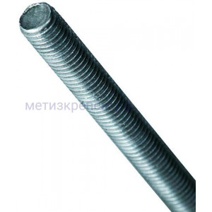 Шпилька дюймовая #10-24 х 3ft (910 мм) DIN 975 UNC, класс прочности 5.8, оцинкованная сталь