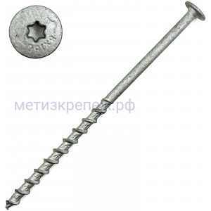 Саморез для газобетона, пеноблока 8х220 с прессшайбой TORX, белый цинк