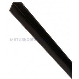 Уголок пластиковый 40х10х2х1000 мм Gah Alberts 479077 черный