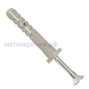 Дюбель-гвоздь 5х35 с цилиндрическим бортиком Wkret-met SMKC