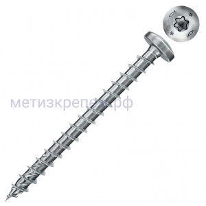 Саморез 4,5х35 с полукруглой головкой и полной резьбой Fischer FPF II PTF 670331, оцинкованная сталь (200 шт)
