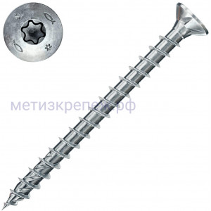 Саморез 3,5х45 с потайной головкой и полной резьбой Fischer FPF II CTF BC 670122, оцинкованная сталь (500 шт)