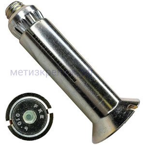 Анкер-болт с потайной головкой М10х90/64 (10-3) Lindapter Hollo-Bolt Flush Fit HBFF 82031, оцинкованный