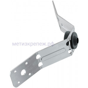 Скоба с виброгасителем для монтажа воздуховодов Fischer LRB 024675, оцинкованная сталь