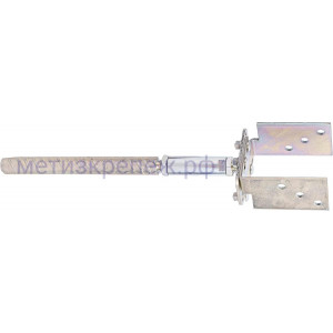 Основание колонны бруса 71-161х110х125-185 мм GAH ALBERTS 219901, жёлтый цинк, регулируемое по длине и ширине