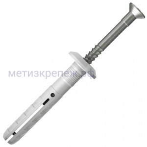 Дюбель-гвоздь 6х40 с грибовидным бортиком Fischer N-P 50369, нержавеющая сталь А2