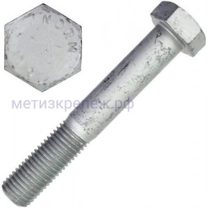 Болт шестигранный М16х60 ISO 4014 (DIN 931), класс прочности 12.9 (flZnncL/480h)
