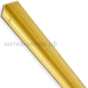 Уголок латунный 20х10х1,5х1000 мм Gah Alberts 471538
