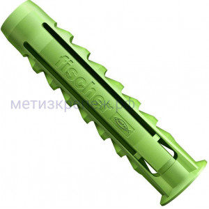 Дюбель SX Green 6x30 Fischer 524860 с кромкой, зелёный нейлон