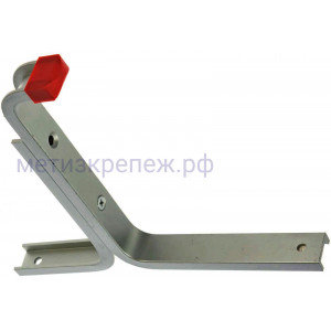 Крюк настенный усиленный 215х170 мм Gah Alberts 805609, алюминий