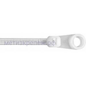 Хомут-стяжка с отверстием под саморез 100х2,5 мм 170220 упаковка 100 шт