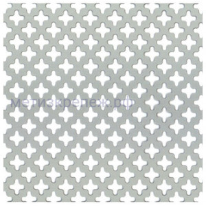 Перфорированный лист 500х250х0,8 мм Gah Alberts 466893, алюминий
