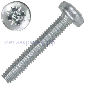 Винт резьбовыдавливающий М3,5х16 с полукруглой головкой DIN 7500 C, оцинкованная сталь