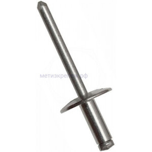 Заклепка вытяжная нерж.сталь/нерж.сталь с широким бортиком 4х13