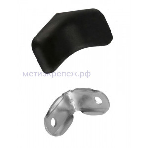 WINK Уголок мебельный с пластиковой накладкой 26х26х20 мм, черный, SPC26X26X20BL