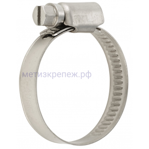 Хомут червячный 140-160 мм, нержавеющая сталь W4