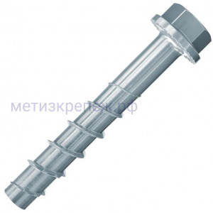 Шуруп по бетону 12х85 25/10/- Fischer FBS II US c шестигранной головкой 536870, оцинкованная сталь