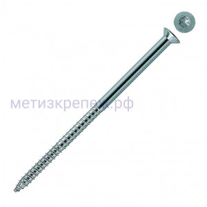 Саморез 7х165 Т с потайной головой и шлицем TORX Fischer 89178, оцинкованная сталь