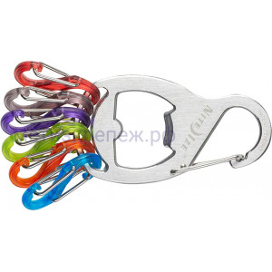 Брелок для ключей с открывашкой Nite Ize KeyRack Bottle Opener KRB2-11-R6, стальной
