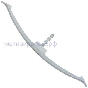 Скоба прижимная плоская с дюбелем SF plus KB 16 Fischer 048172, нейлон