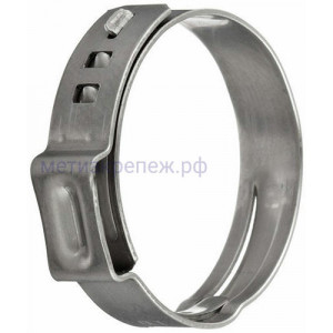 Хомут ушковый бесступенчатый 32,9-36,1 мм, ширина 9 мм Oetiker 16700218, нержавеющая сталь А2