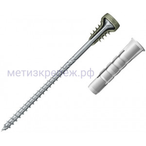 Саморез регулируемый FAFS 5x100 TX25 PF Fischer 562784, с нейлоновым дюбелем