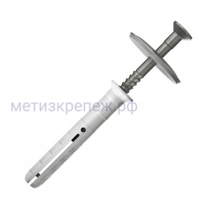 Дюбель-гвоздь Fischer N 6x40/30 S D с изолированной шайбой 50368, нержавеющая сталь А2