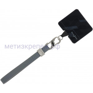 Крепление для телефона с карабином Nite Ize Hitch Phone Anchor + Stretch Strap HPSS-09-R7, серый