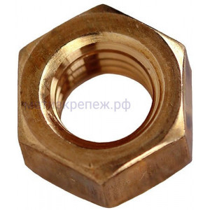 Гайка шестигранная М16 DIN 934, бронза