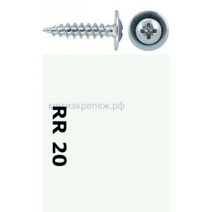 Саморез-клоп острый 4,2х13 окрашенный, RR 20 (белый)