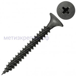 Саморез для ГКЛ 3,5x45 с мелкой резьбой Fischer FSN-TPDM 665089 (в ленте), фосфатированная сталь (1000 шт)