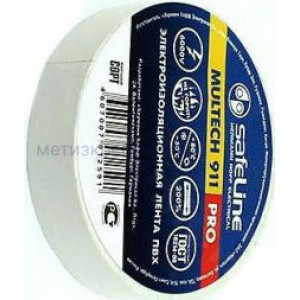 Изолента белая SafeLine Multech 911 ПВХ