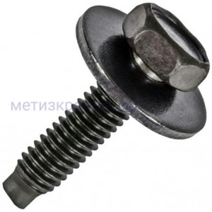 Болт шестигранный 1/4"-20х7/8" (1/4"-20х1") с шайбой K2210