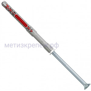Дюбель фасадный DuoXpand 8x100 T Fischer 562150, с потайным шурупом, оцинкованная сталь