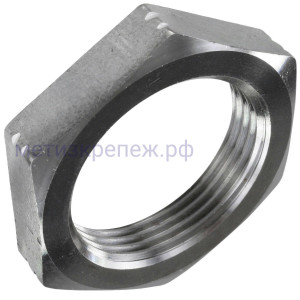 Гайка трубная G1/2" под ключ SW=32 DIN 431, нержавеющая сталь А4