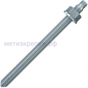 Шпилька резьбовая анкерная Fischer RG M, класс прочности 5.8, оцинкованная сталь