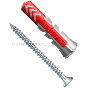 Дюбель 8x40 с шурупом S Fischer DUOPOWER K NV 534998, нейлон, 8 штук в блистере