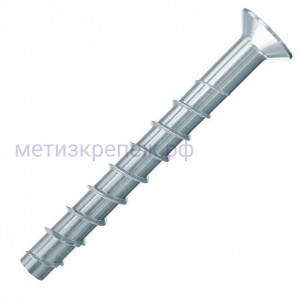 Шуруп по бетону 10х80 25/15/- Fischer FBS II US SK с потайной головкой 536885, оцинкованная сталь