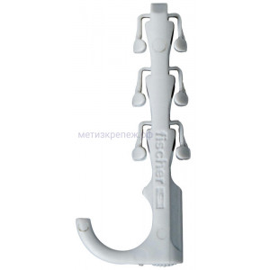 Скоба односторонняя для труб и кабелей Fischer SF plus ES 28 058183, нейлон