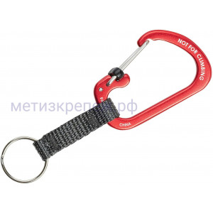 Карабин-брелок Nite Ize SlideLock KeyRing CSLAW3-10-R6, размер 3, красный