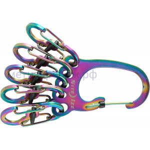 Набор карабинов Nite Ize BigFoot Locker KeyRack Spectrum KLKBF-07-R3